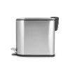Beldray LA036683SSPEU7 Slimline D-förmiger Pedaleimer 5 Liter, Silber