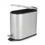 Beldray LA036683SSPEU7 Slimline D-förmiger Pedaleimer 5 Liter, Silber