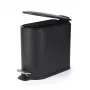 Beldray LA036690BLKPEU7 Schlanker D-förmiger Pedaleimer 5 Liter, Schwarz
