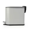 Beldray LA036690GRYPEU7 Schlanker D-förmiger Pedaleimer 5 Liter, Grau