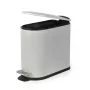 Beldray LA036690GRYPEU7 Schlanker D-förmiger Pedaleimer 5 Liter, Grau