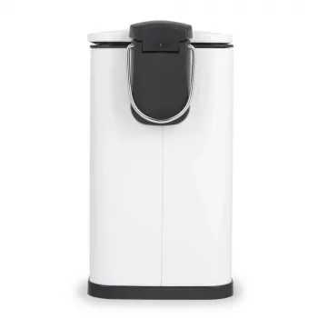 Beldray LA036690WHTPEU7 Slimline D-förmiger Pedaleimer 5 Liter, Weiß