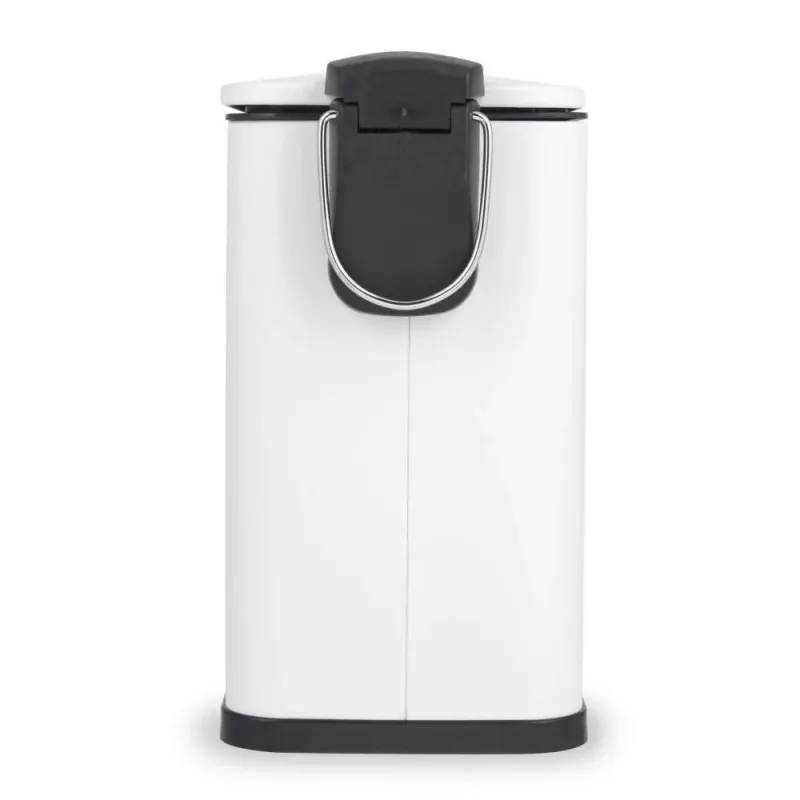 Beldray LA036690WHTPEU7 Slimline D-förmiger Pedaleimer 5 Liter, Weiß