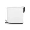 Beldray LA036690WHTPEU7 Slimline D-förmiger Pedaleimer 5 Liter, Weiß