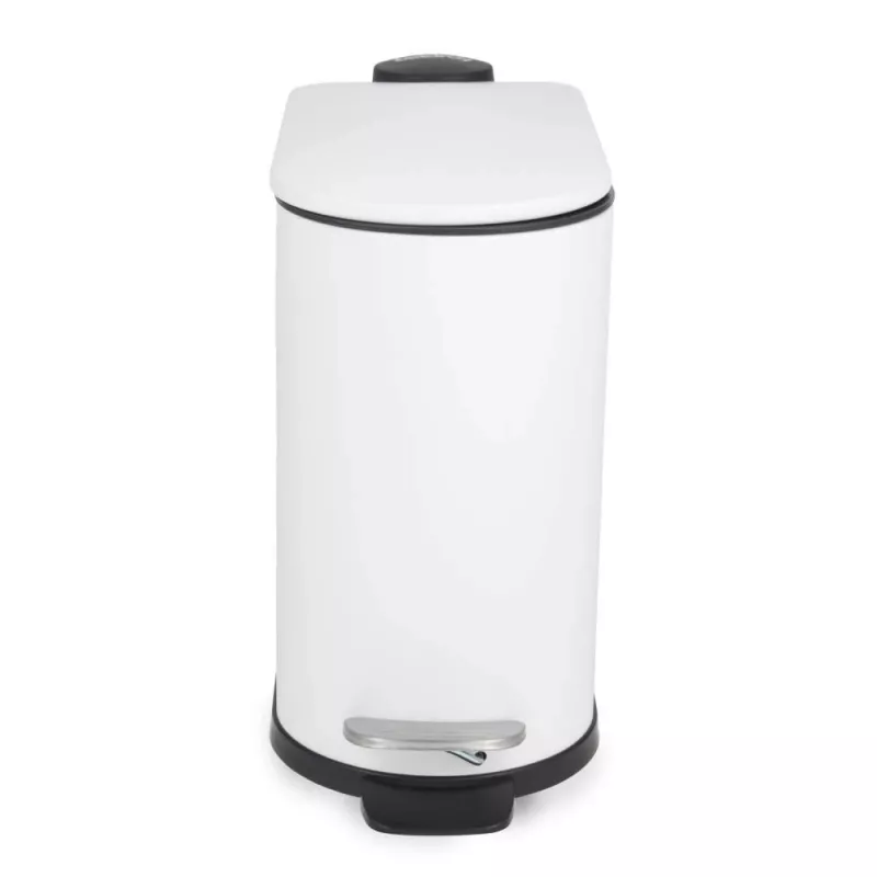 Beldray LA036690WHTPEU7 Slimline D-förmiger Pedaleimer 5 Liter, Weiß