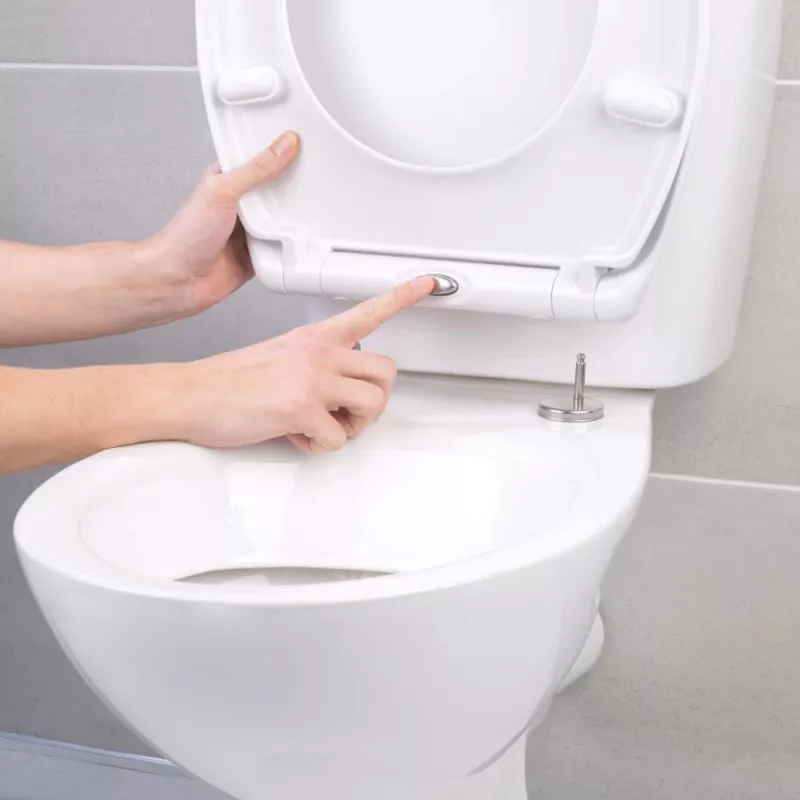 Beldray LA037062PEU7 Anti-bac Quick-Release Toilettensitz, Weiß
