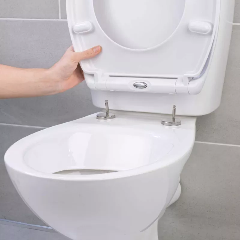Beldray LA037062PEU7 Anti-bac Quick-Release Toilettensitz, Weiß