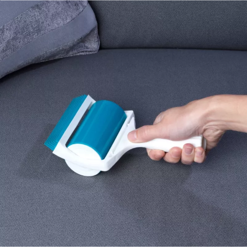 Beldray LA072597FEU7 Pet Plus+ Handheld Gel Lint Roller - Wiederverwendbarer Silikon-Fusselentferner für Tierhaare, Fusseln, Staub - Blau und Grau