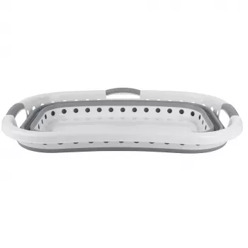 Beldray LA072979PGRYFEU7 Zusammenklappbarer Hip Hugger Wäschekorb - Grau, 38 Liter