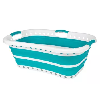 Beldray LA072979TQFEU7 37 L Collapsible Hip Hugger Wäschekorb Türkis