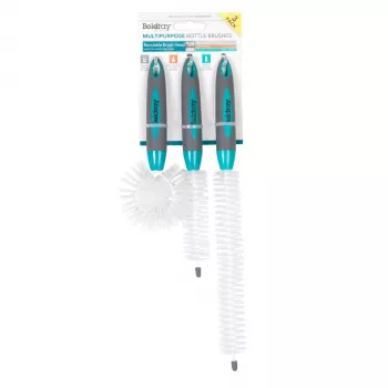 Beldray LA082770FPEU7 3-teiliges Flaschenbürsten-Set - Mehrfarbig