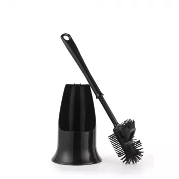 Beldray LA084538BLKPEU7 Anti-bac Toilettenbürsten-Set mit Halter - Schwarz