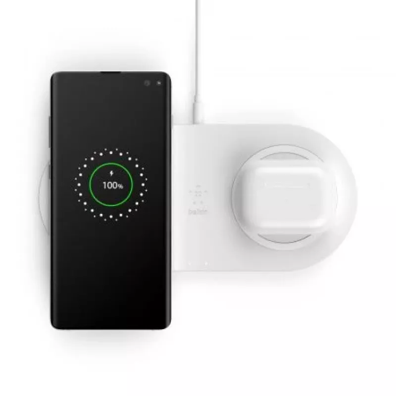 Belkin Dual Wireless Charging Pad 10W Weiß