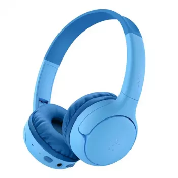 Belkin Soundform Mini 2 Kids Kabellose On-Ear-Kopfhörer – Blau