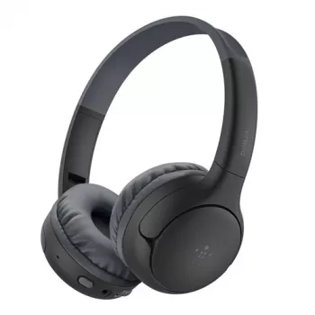 Belkin Soundform Mini 2 Kabellose On-Ear-Kopfhörer für Kinder, Schwarz