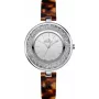 BELLEVUE D71 Damen Quarz Analog Uhr 33mm Edelstahlgehäuse Weißes Zifferblatt Schwarzes Lederarmband