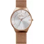 BELLEVUE E54 Damen Quarz Analog Uhr 32mm Edelstahlgehäuse Schwarzes Lederarmband
