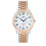 BELLEVUE F1 Herren Analog-Quarzuhr 40mm Edelstahl Schwarzes Zifferblatt Echtes Lederarmband