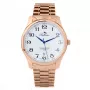 BELLEVUE FB4 Damen Quarz Analog Uhr 40mm Edelstahl Schwarzes Zifferblatt Lederarmband