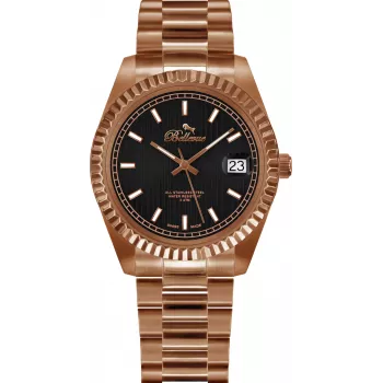 BELLEVUE H26 Damen Quarz Analog Uhr 30mm Silber Edelstahl Mesh