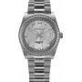 BELLEVUE H3 Damen-Quarzuhr 36mm Edelstahl Weißes Zifferblatt Schwarzes Leder
