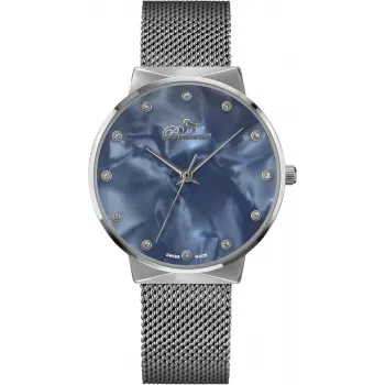 BELLEVUE Woman B14 33mm Quarzuhr Silber Edelstahl Mesh