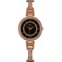 BELLEVUE Woman D11 30mm Quarz Analoguhr - Weißes Zifferblatt, Schwarzes Lederarmband