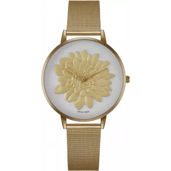 BELLEVUE Woman D13 40mm Edelstahl Uhr Silber