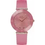 BELLEVUE Woman E116 Quarz Analog Uhr 26mm Silbernes Zifferblatt Schwarzes Leder