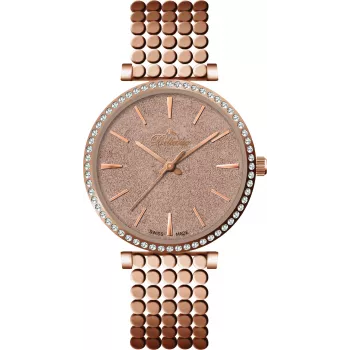 BELLEVUE Woman E64 32mm Quarz Analog Uhr Silber Edelstahl Mesh