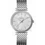 BELLEVUE Woman E66 (32mm) Quarz-Analoguhr - Roségoldfarbenes Edelstahlgehäuse, weißes Zifferblatt, braunes Lederarmband