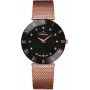 BELLEVUE Woman F102 26mm Quarz Analoguhr Weißes Zifferblatt Schwarzes Lederarmband