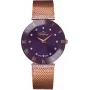 BELLEVUE Damen F114 Quarz Analog Uhr 26mm Edelstahl Leder Schwarz