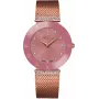 BELLEVUE Woman F115 Quarzuhr 33mm Edelstahl Weißes Zifferblatt Schwarzes Leder