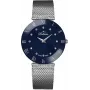 BELLEVUE Woman F130 Quarz Analog Uhr 26mm Edelstahlgehäuse Lederarmband Weißes Zifferblatt