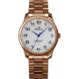 BELLEVUE Woman F6 Analog-Quarzuhr 30mm Silbernes Zifferblatt Schwarzes Lederarmband