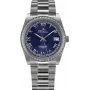 BELLEVUE Woman H5 35mm Quarz Analoguhr Edelstahlgehäuse Echtes Lederband Braunes Zifferblatt Silber