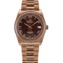 BELLEVUE Woman I30 28mm Quarz Analoguhr Silber Edelstahl Mesh