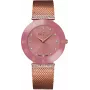 BELLEVUE Damen Analog-Quarzuhr F116 26mm Edelstahlgehäuse Schwarzes Lederarmband