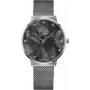 BELLEVUE Damenuhr B13 Analog Quarz 33mm Edelstahlgehäuse Schwarzes Lederarmband