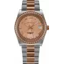Bellevue Damenuhr I23 35mm Edelstahl Quarz Analog Silbernes Zifferblatt Schwarzes Lederarmband