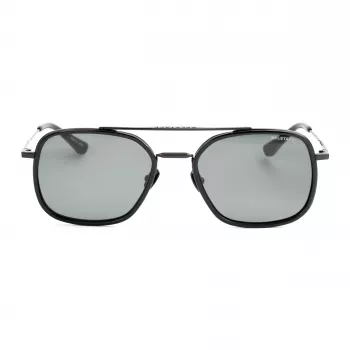 Belstaff Avedon S118 Herren-Sonnenbrille - Schwarzer Acetat-Rahmen, graue Polycarbonat-Gläser, UV400-Schutz, 56/20/145 mm