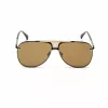 BELSTAFF BECKINGTONNEG Herren-Rechteck-Sonnenbrille - Schwarzer Rahmen, Rauchglas, 61/12/145 mm