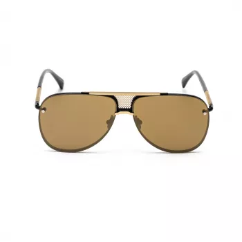 BELSTAFF BECKINGTONNEG Herren-Rechteck-Sonnenbrille - Schwarzer Rahmen, Rauchglas, 61/12/145 mm