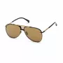 BELSTAFF BECKINGTONNEG Herren-Rechteck-Sonnenbrille - Schwarzer Rahmen, Rauchglas, 61/12/145 mm