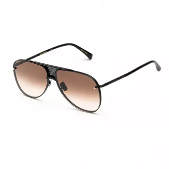 Belstaff Beckinton Herren-Sonnenbrille - Schwarzer Acetatrahmen, graue Gläser, 61/12/145 mm, UV400