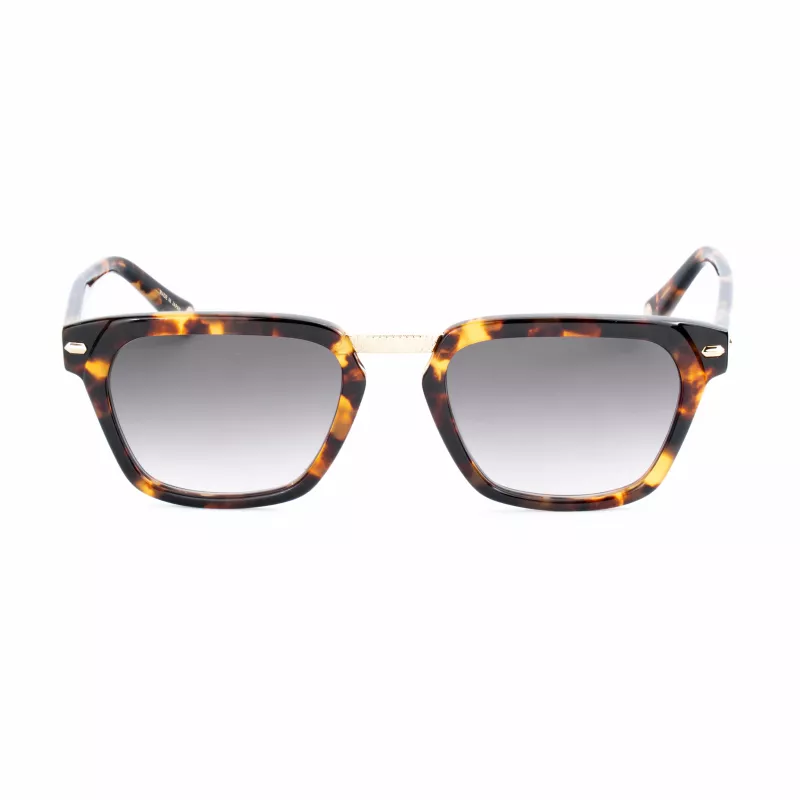 BELSTAFF COOPER-S192 Unisex Sonnenbrille - 52/21/145 mm - Schwarzer Rahmen Graue Gläser