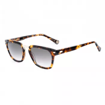 BELSTAFF COOPER-S192 Unisex Sonnenbrille - 52/21/145 mm - Schwarzer Rahmen Graue Gläser