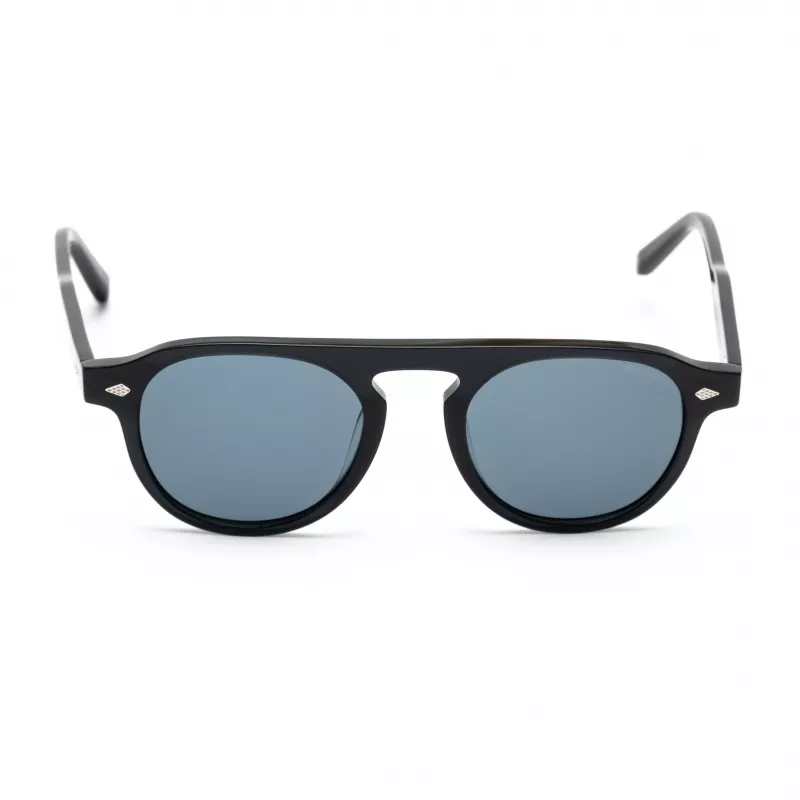 BELSTAFF LARSSON-NEGRO Unisex Sonnenbrille 49/21/145 mm Schwarzer Rahmen Graue Gläser UV400