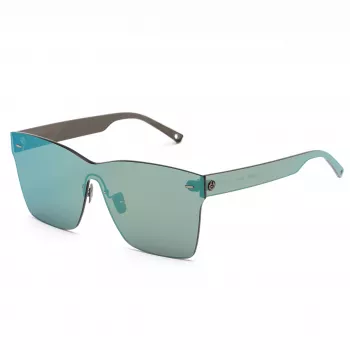 BELSTAFF LUMINORPETROL Damen-Schildsonnenbrille - Petrol Rahmen, Dunkelblau/Grün getönte Gläser, UV400